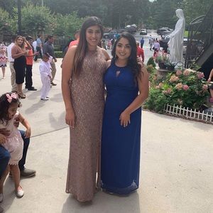 Formal blue long dress